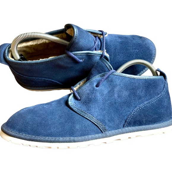 UGG Other - UGG Maksim Boots Navy Suede Wool Chukka Boots Men’s Size 7 EUC/WORN ONCE